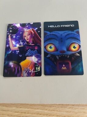 Huntrix McDonald’s cards code used like new